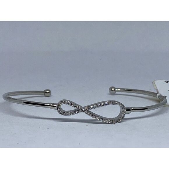 Charter Club Pavé Infinity Cuff Bracelet MSRP $29.50 CP494 - Picture 1 of 5